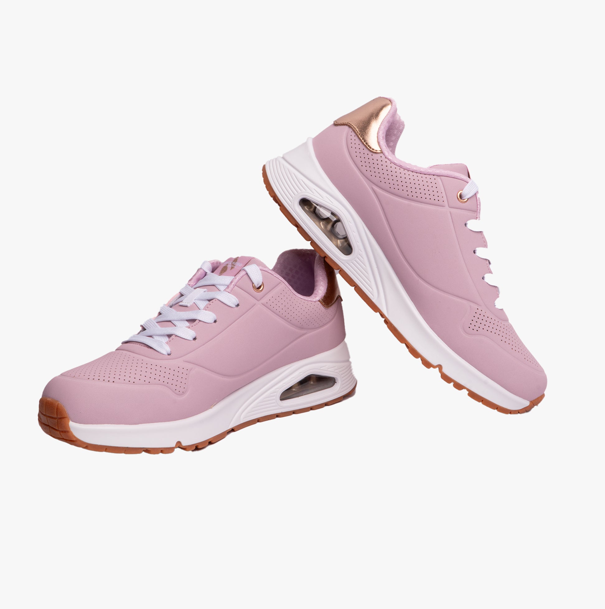 Skechers 310545L/PNK UNO GEN1 - SHIMMER AWAY Girls Casual Shoes Pink