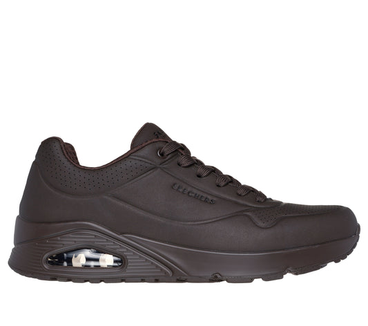 Skechers UNO - STAND ON AIR Mens Trainers Chocolate