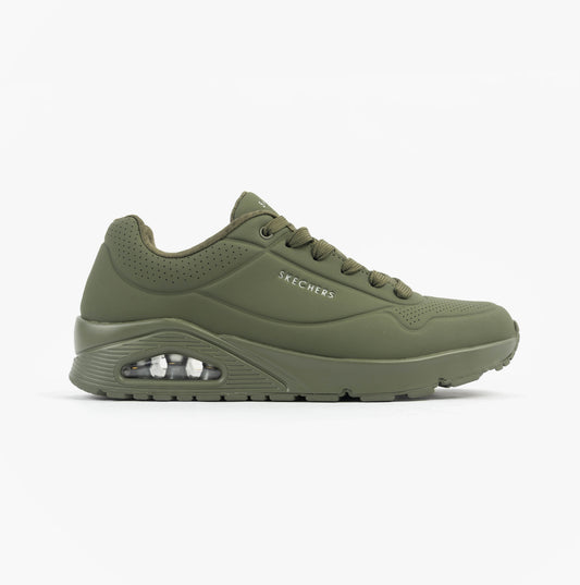 Skechers UNO - STAND ON AIR Mens Trainers Dark Green