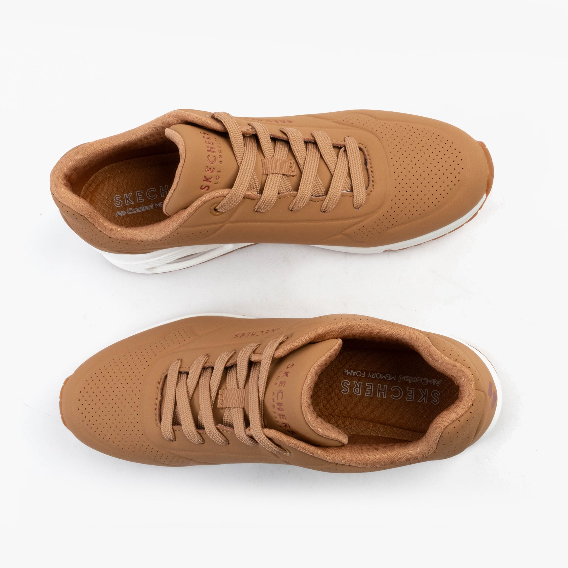 Skechers 73690/TAN UNO - STAND ON AIR Womens Trainers Tan