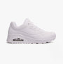 Skechers 73690/W UNO Womens Lace-Up Trainers White