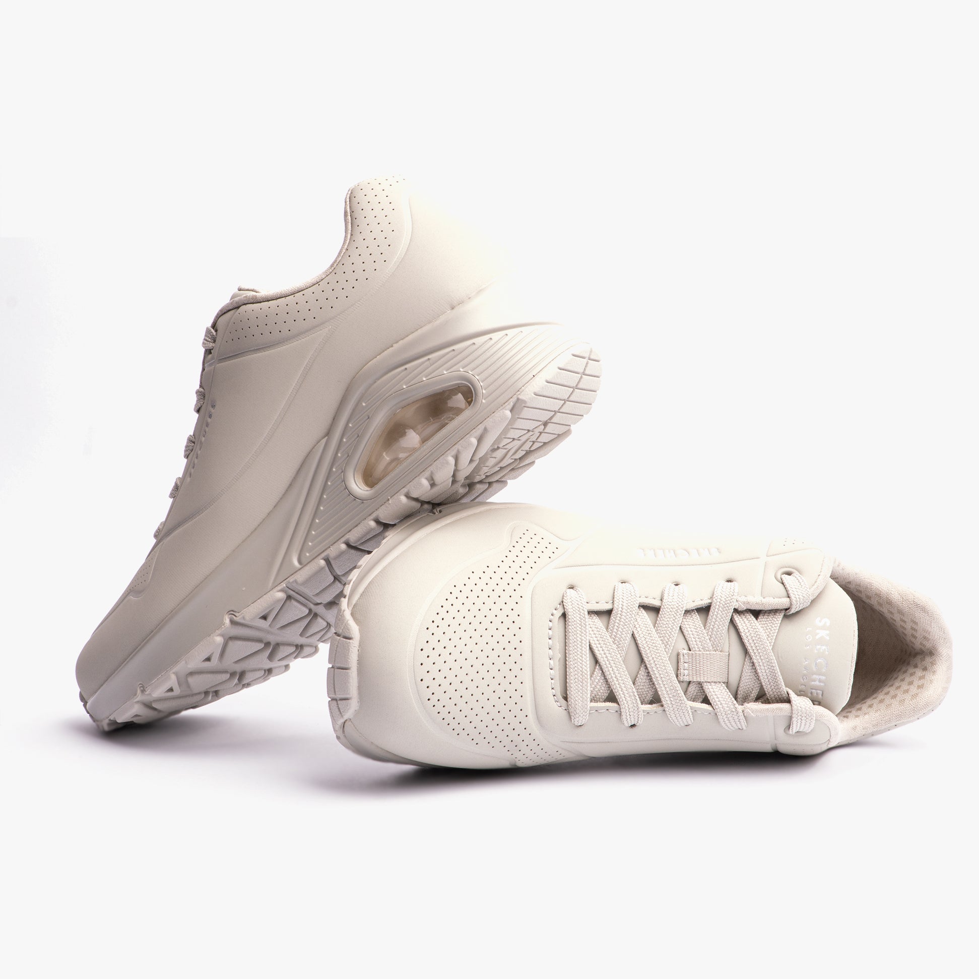 Skechers 73690/OFWT UNO - STAND ON AIR Womens Trainers Off White