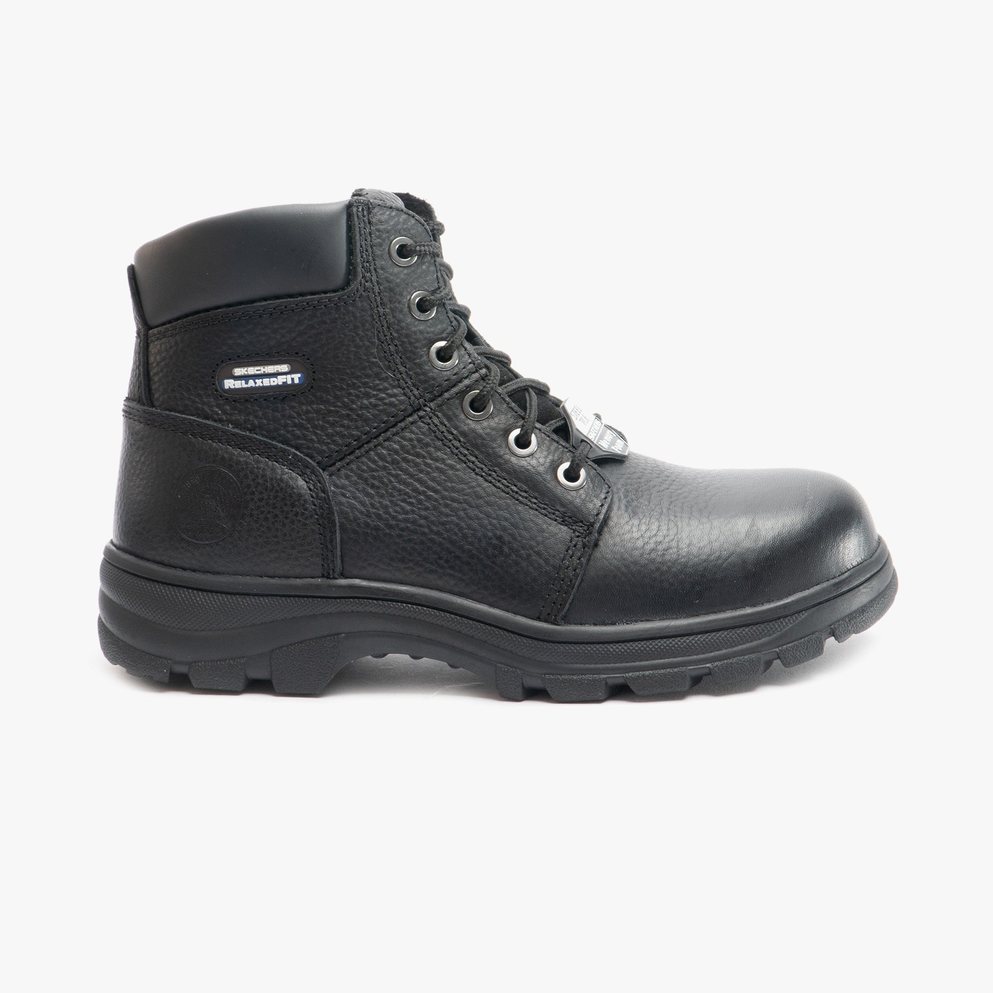 Skechers Work 77009EC WORKSHIRE Mens Safety Boots Black