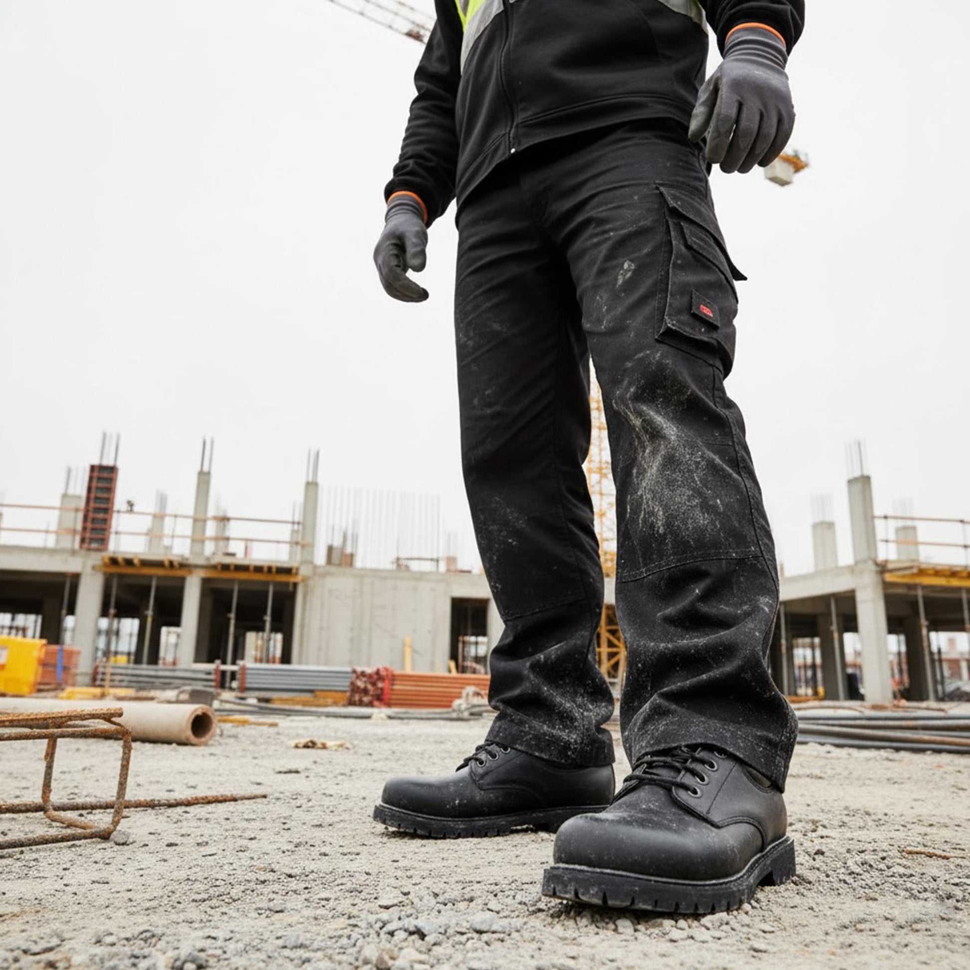 Skechers Work 77041EC COTTONWOOD ELKS SR Mens Occupational Shoes Black