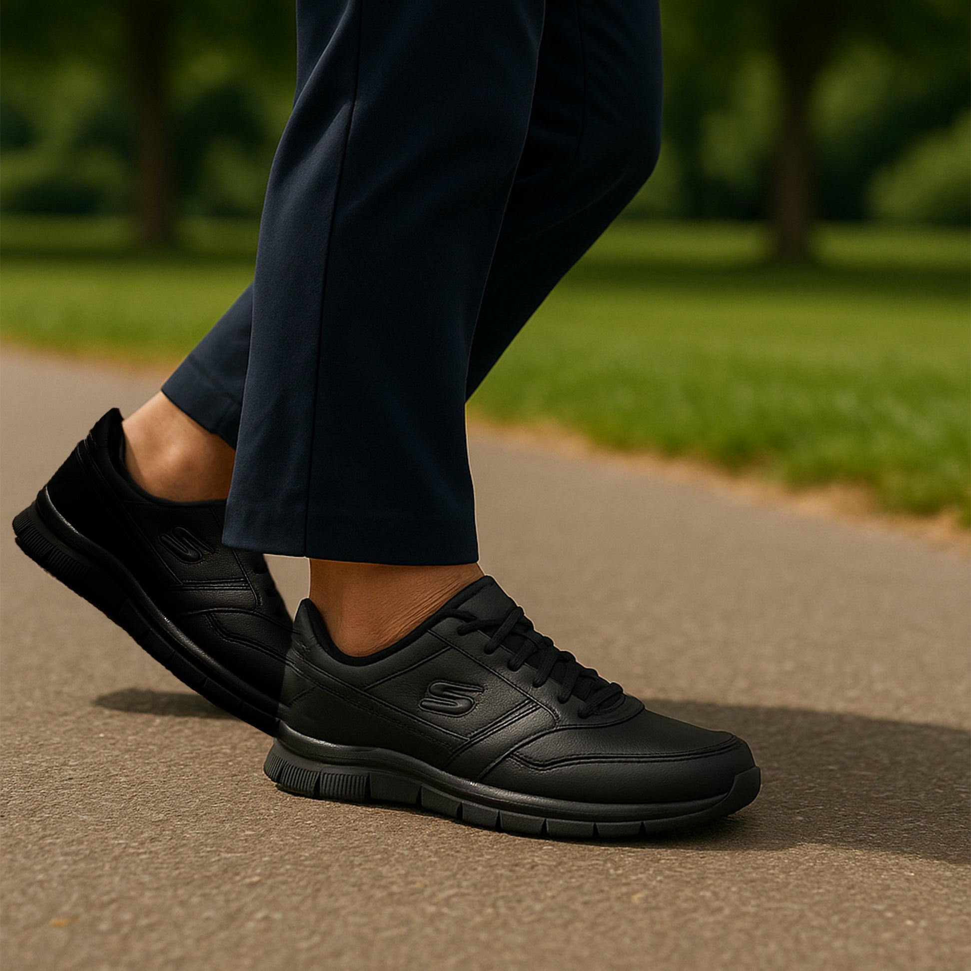 Skechers Work 77235EC NAMPA - WYOLA SR Womens Occupational Trainers Black