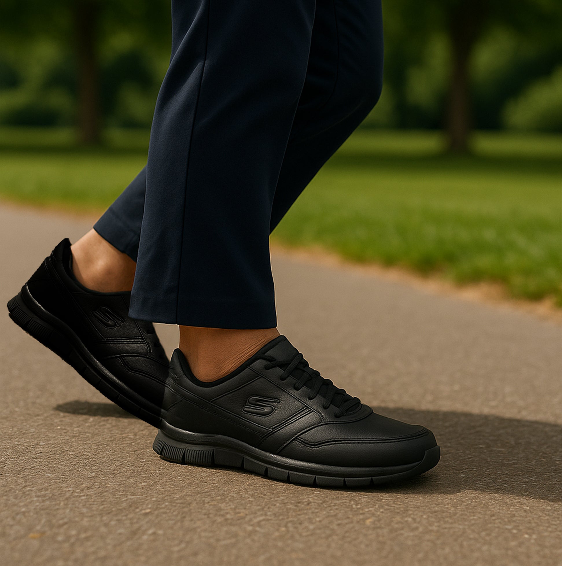 Skechers Work 77235EC NAMPA - WYOLA SR Womens Occupational Trainers Black