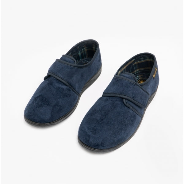 Sleepers TOM Mens Full Slippers Navy Blue