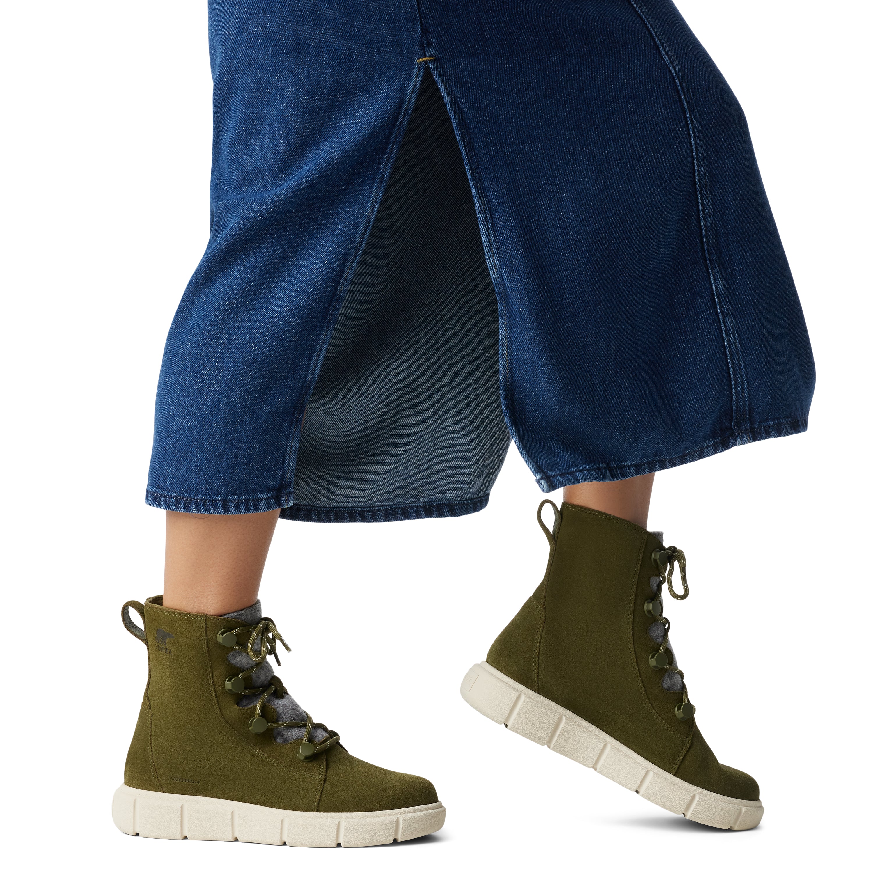 Sorel EXPLORER III JOAN Womens Winter Boots Green