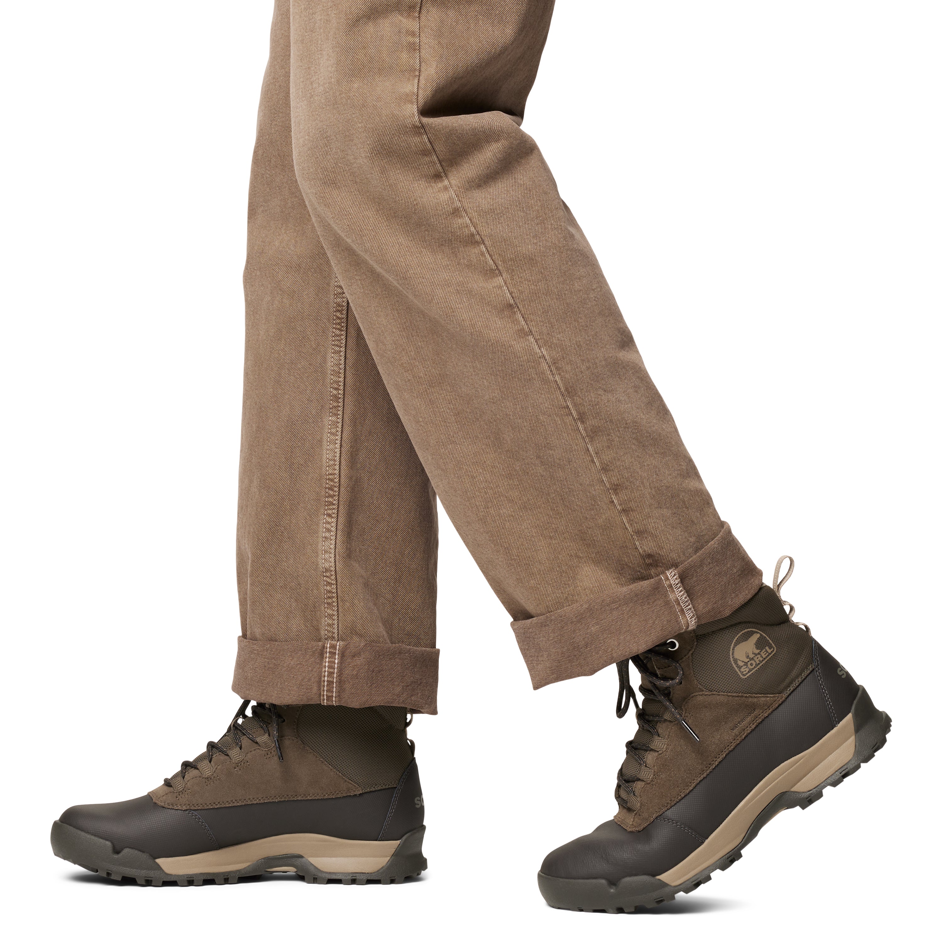 Sorel BUXTON LITE LACE PLUS Mens Winter Boots Brown