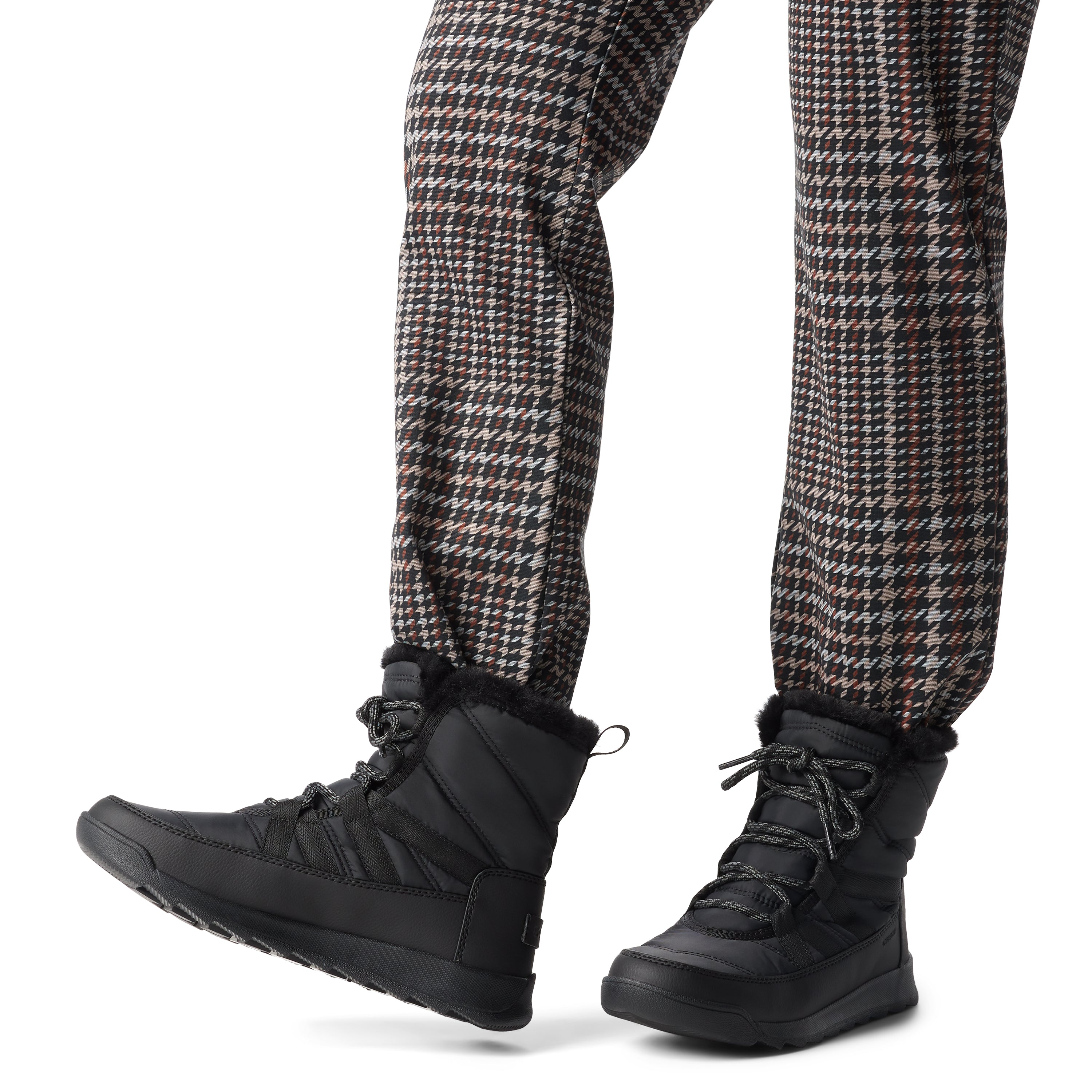 Sorel WHITNEY II PLUS LACE Womens Winter Boots Black