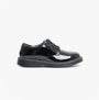 Start-Rite IMPACT Girls Leather Lace Up School Shoes Patent Black