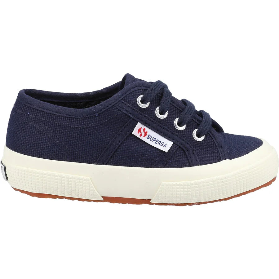 Superga 2750 JCOT CLASSIC Kids Canvas Trainers Navy