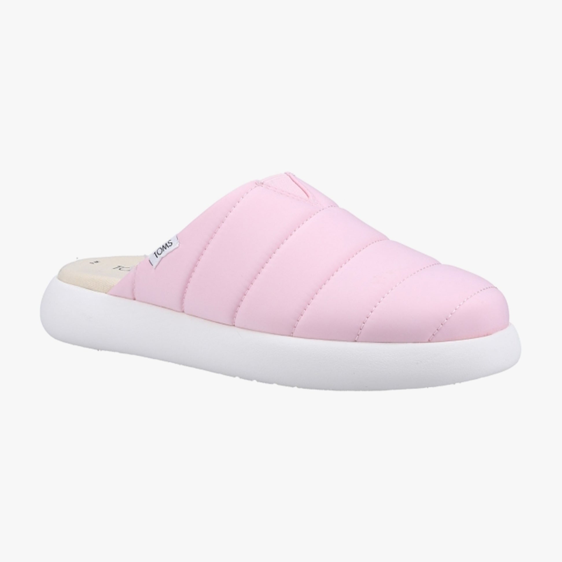 TOMS ALPARGATA MALLOW Womens Quilted Mule Slippers Pink