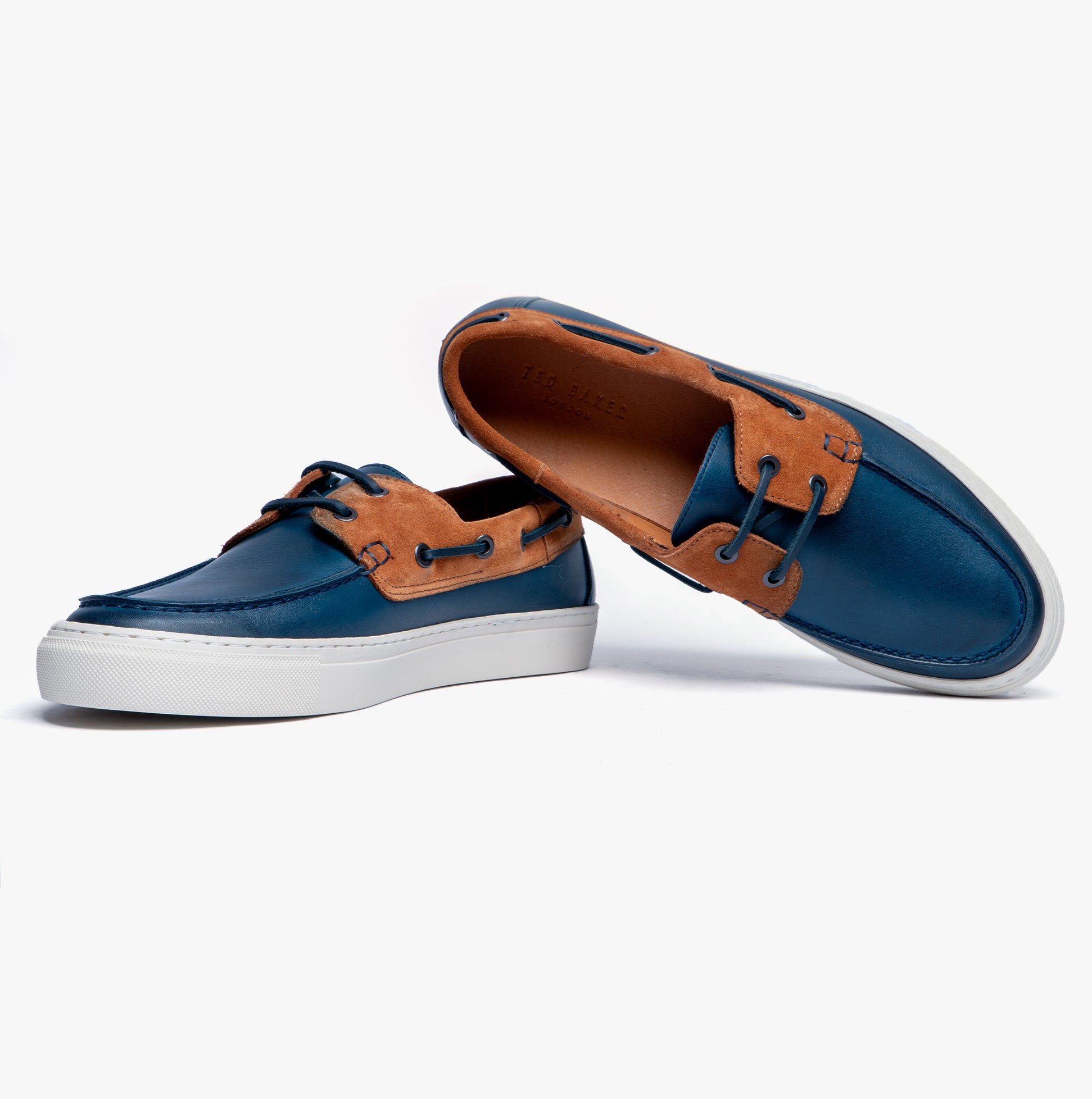Ted Baker EUENB Mens Boat Shoes Navy