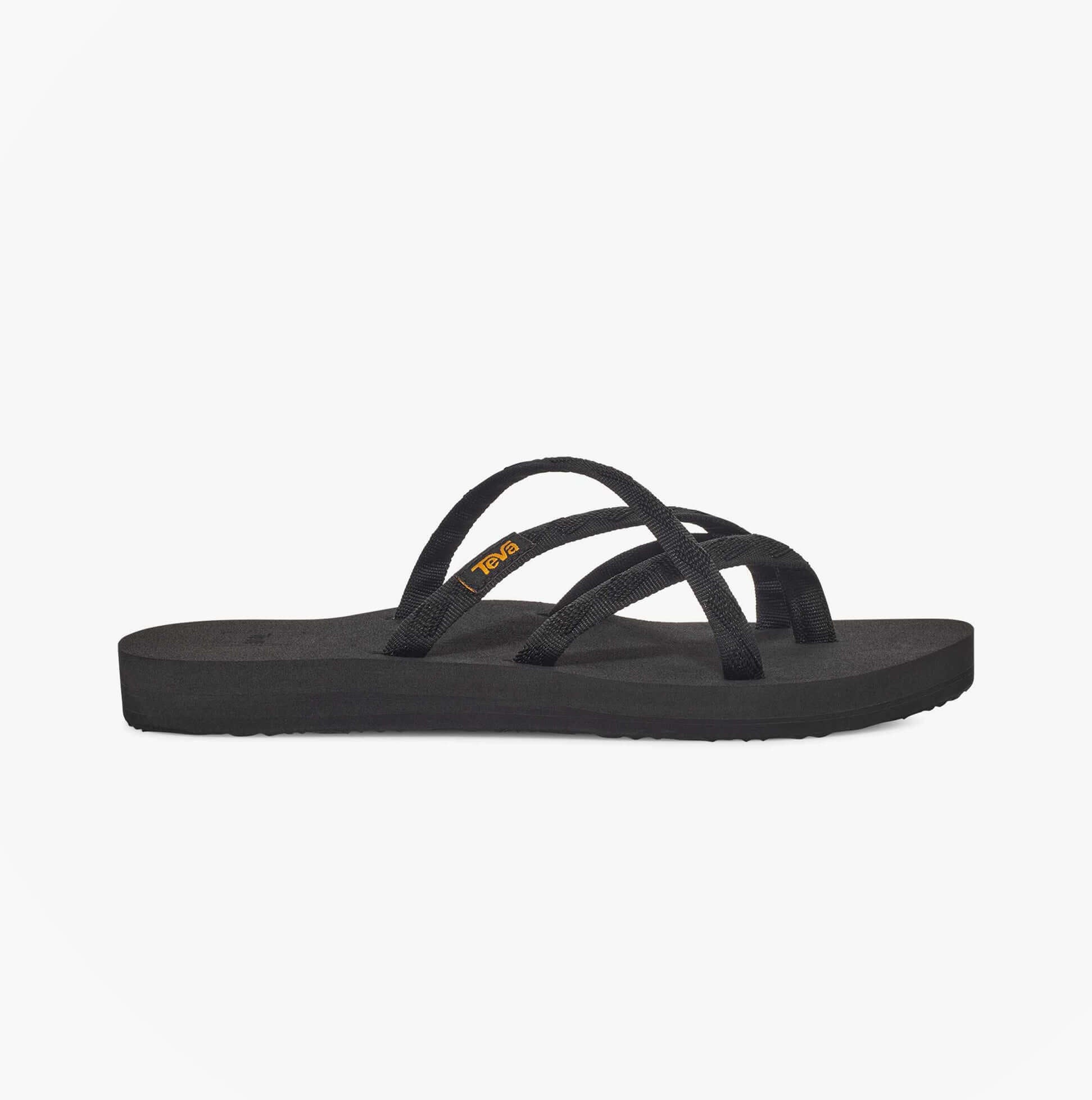 Teva OLOWAHU Womens Flip Flop All Black