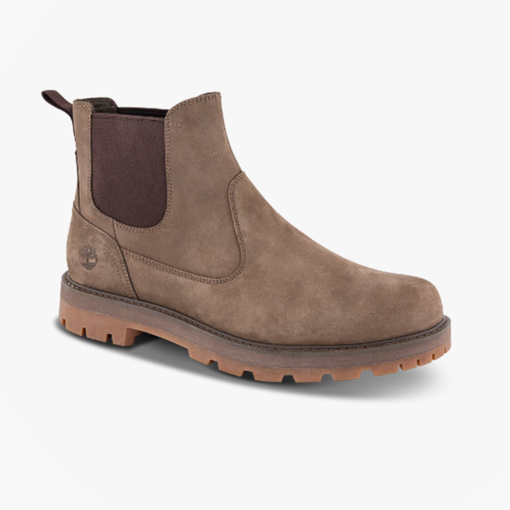 Timberland BRITTON ROAD MID Mens Chelsea Boots Brown Nubuck