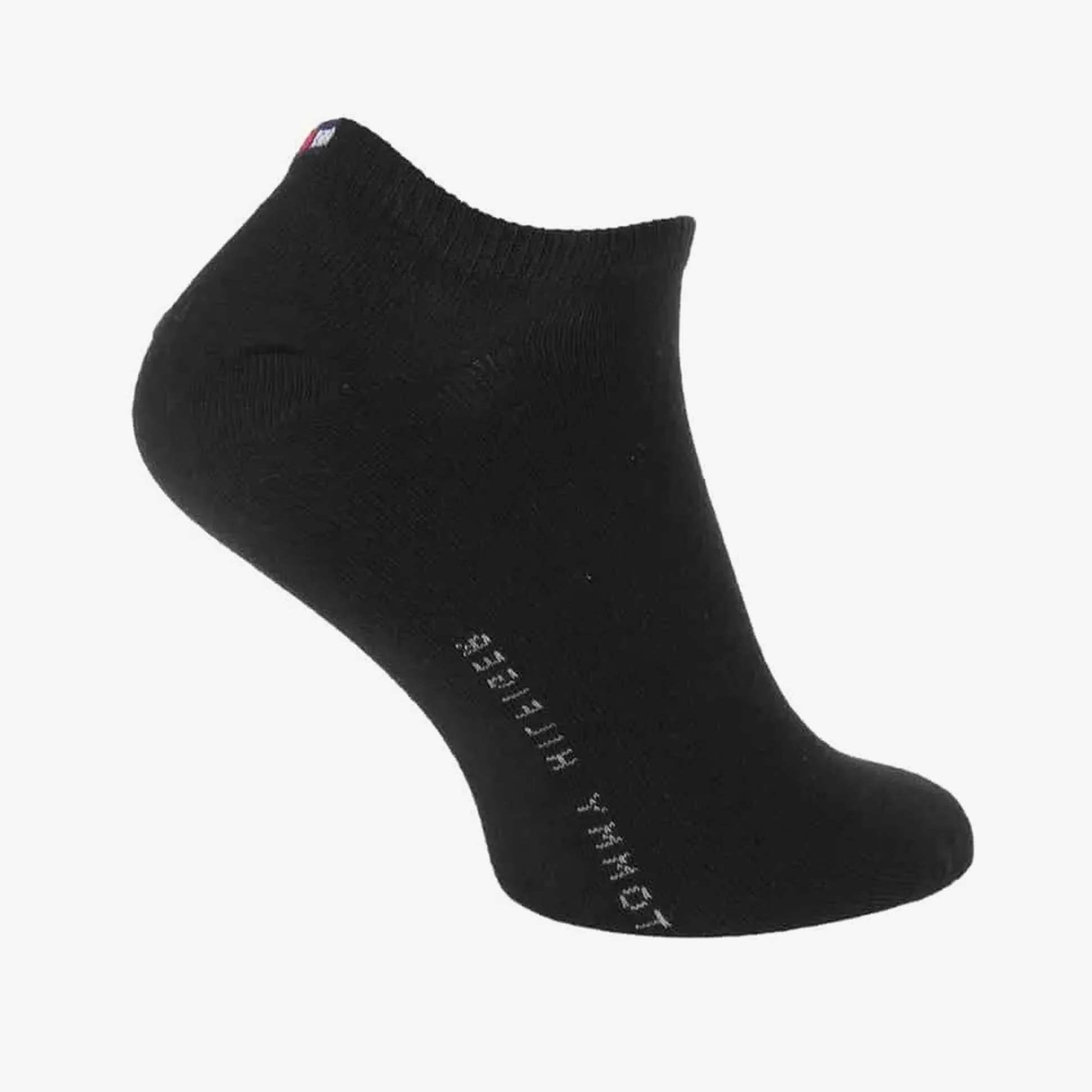 Tommy Hilfiger 2 Pack Trainer Mens Ankle Socks Black