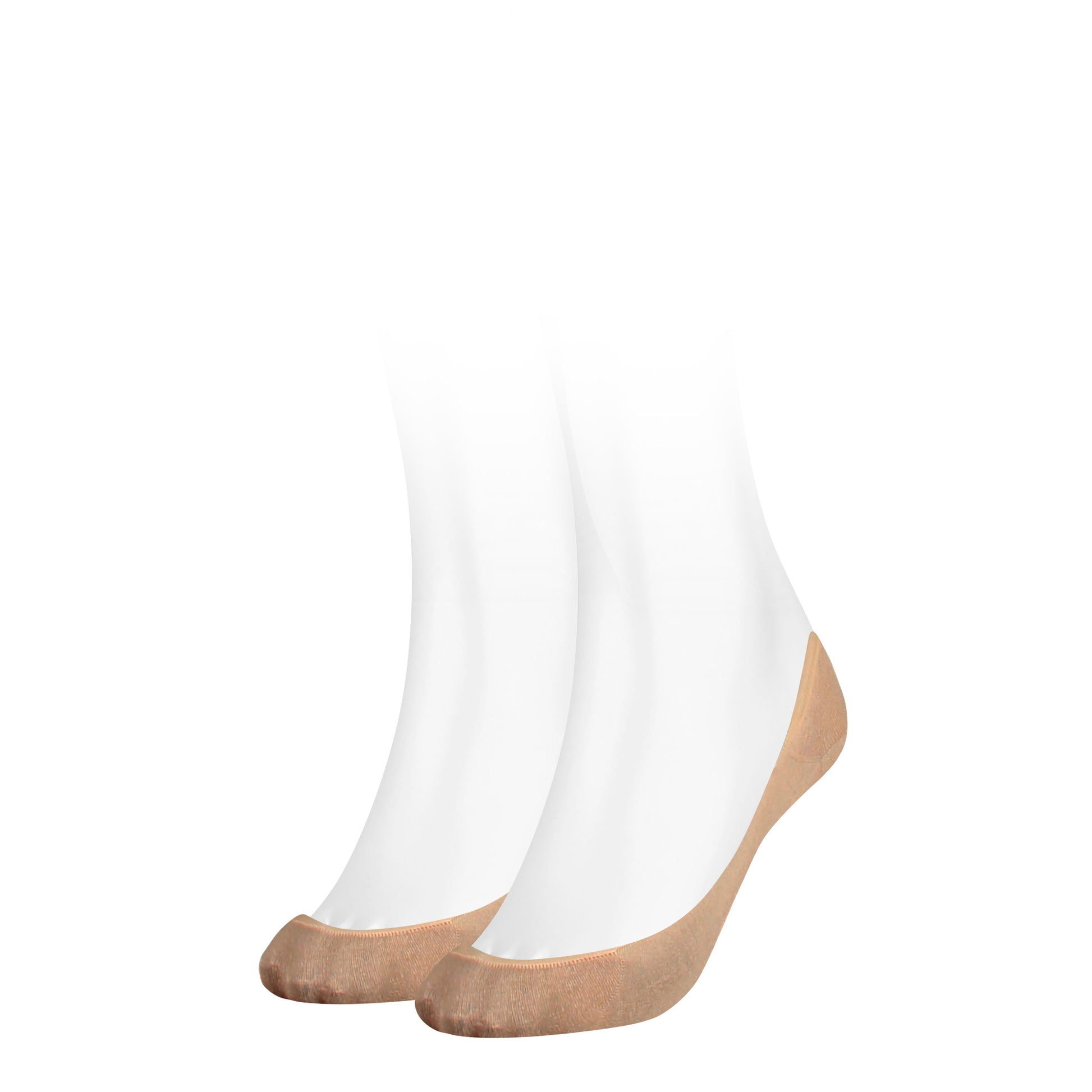 Tommy Hilfiger 2 Pack Womens Ballerina  Socks Beige