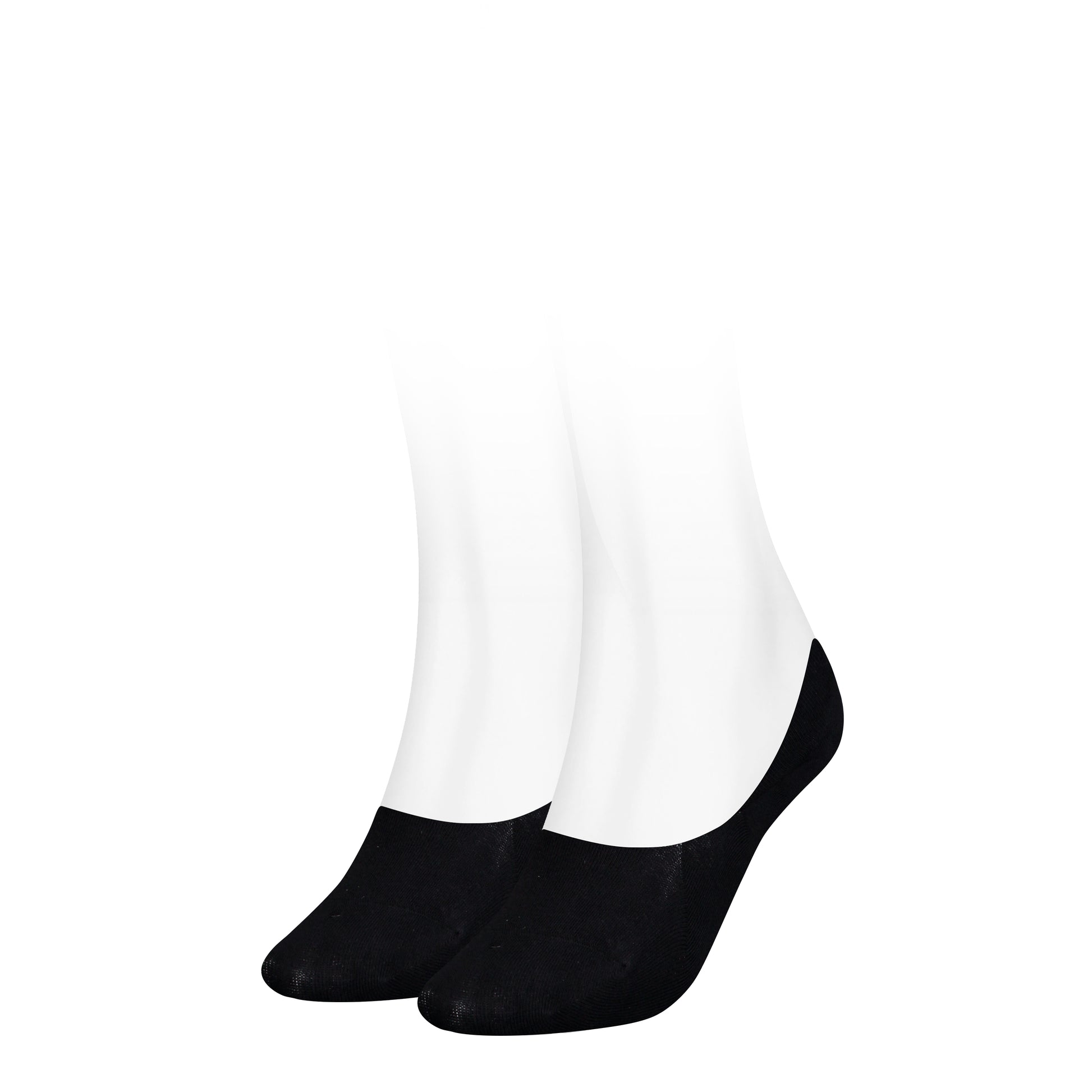 Tommy Hilfiger 2 Pack Womens Invisible Socks Black