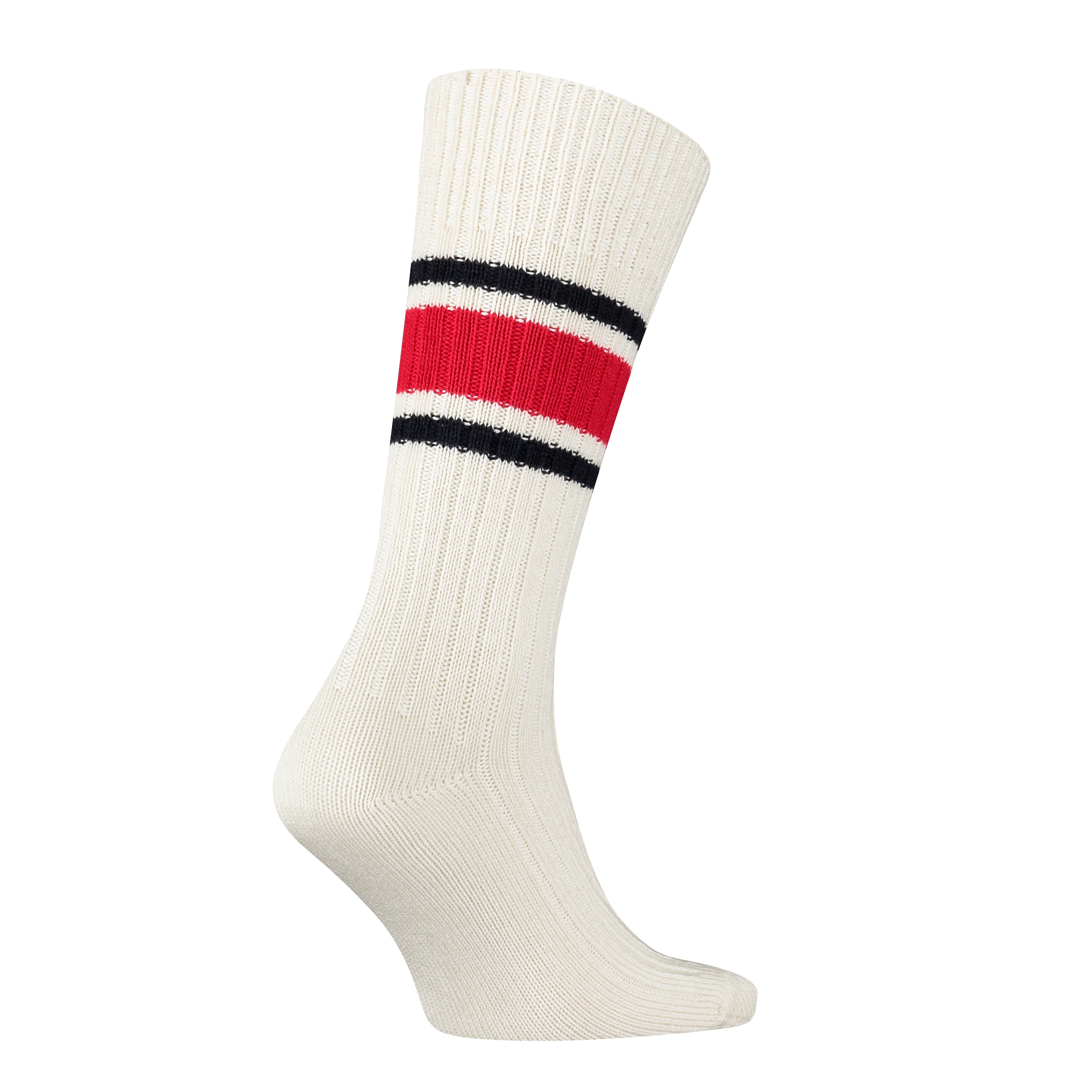 Tommy Hilfiger Ribbed Wool Mens Premium Trainer Socks White