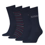Tommy Hilfiger 4 Pack Giftboxed Classic Mens Crew Socks Navy