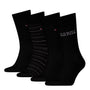 Tommy Hilfiger 4 Pack Giftboxed Classic Mens Crew Socks Black