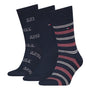 Tommy Hilfiger 3 Pack Giftboxed Classic Mens Crew Socks Navy