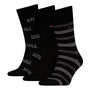 Tommy Hilfiger 3 Pack Giftboxed Classic Mens Crew Socks Black