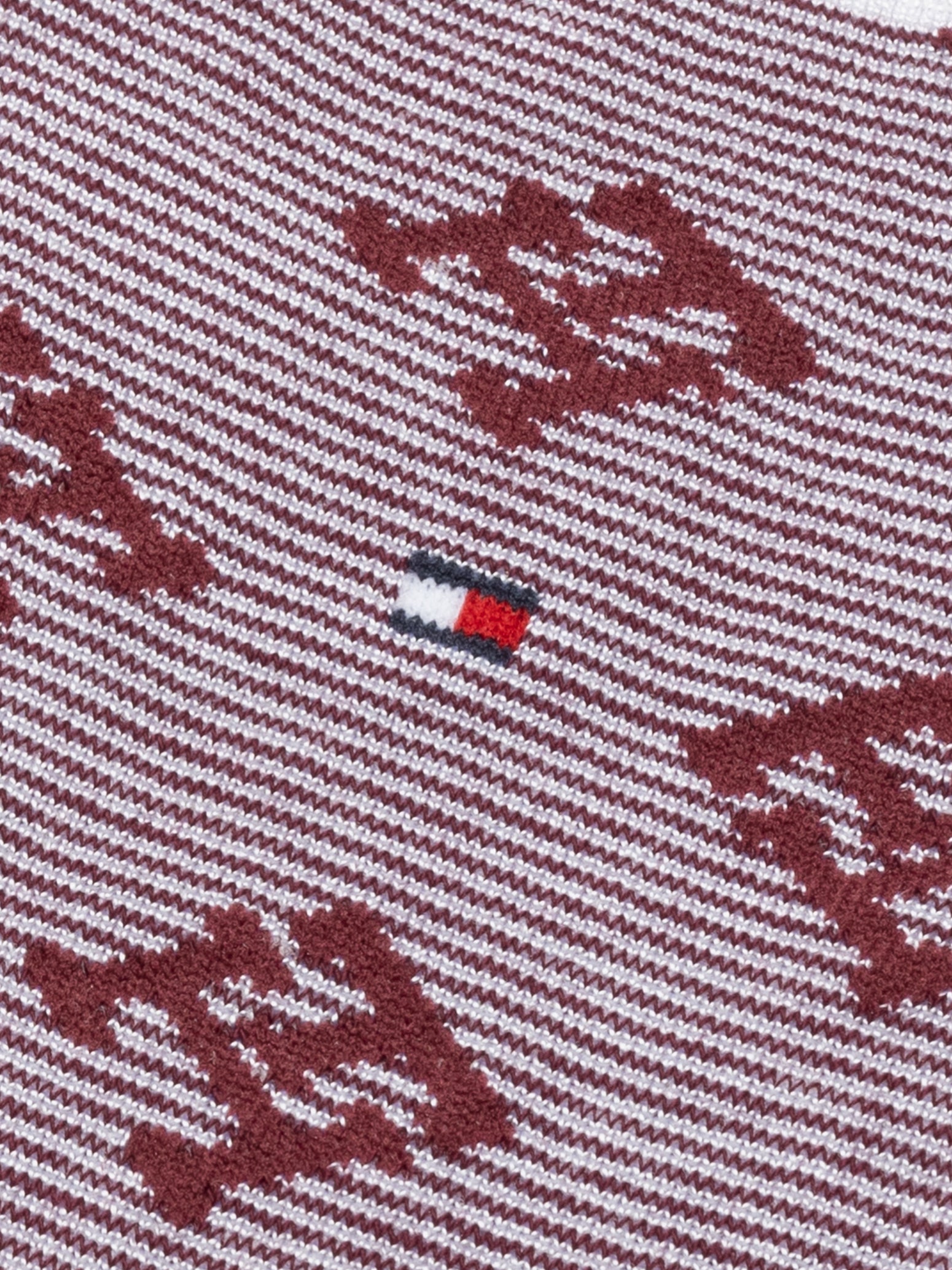 Tommy Hilfiger 3 Pack Giftboxed Monogram Womens Crew Socks Red