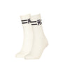 Tommy Hilfiger 2 Pack Trainer Womens Crew Socks White