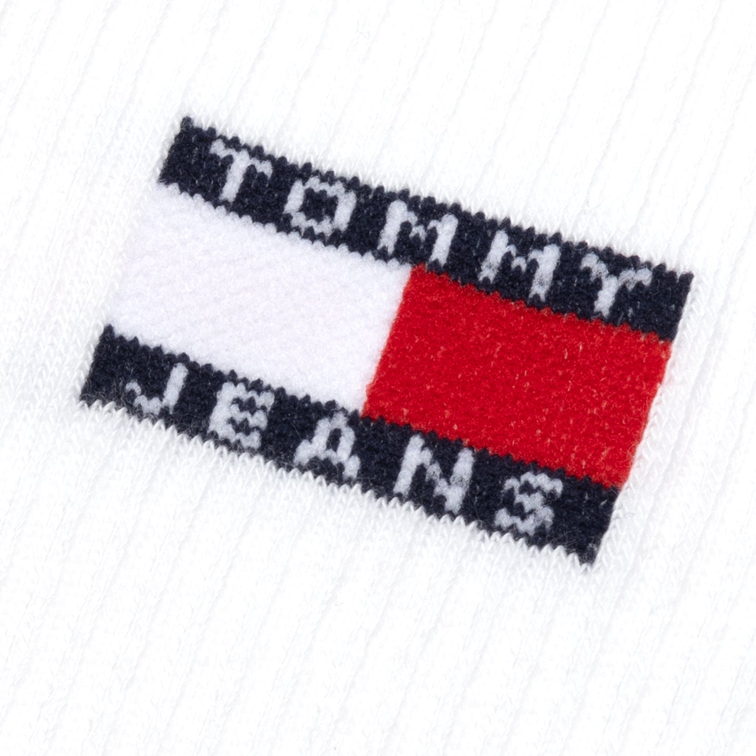 Tommy Hilfiger 2 Pack Flag Trainer Mens Crew Socks White