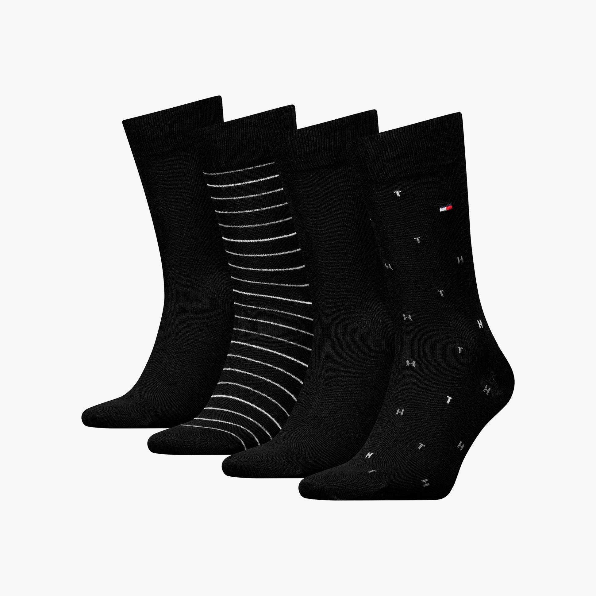 Tommy Hilfiger 4 Pack Giftbox Mens Socks Black