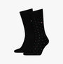 Tommy Hilfiger 2 Pack Structure Dot Mens Socks Black