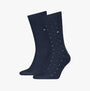 Tommy Hilfiger 2 Pack Structure Dot Mens Socks Navy
