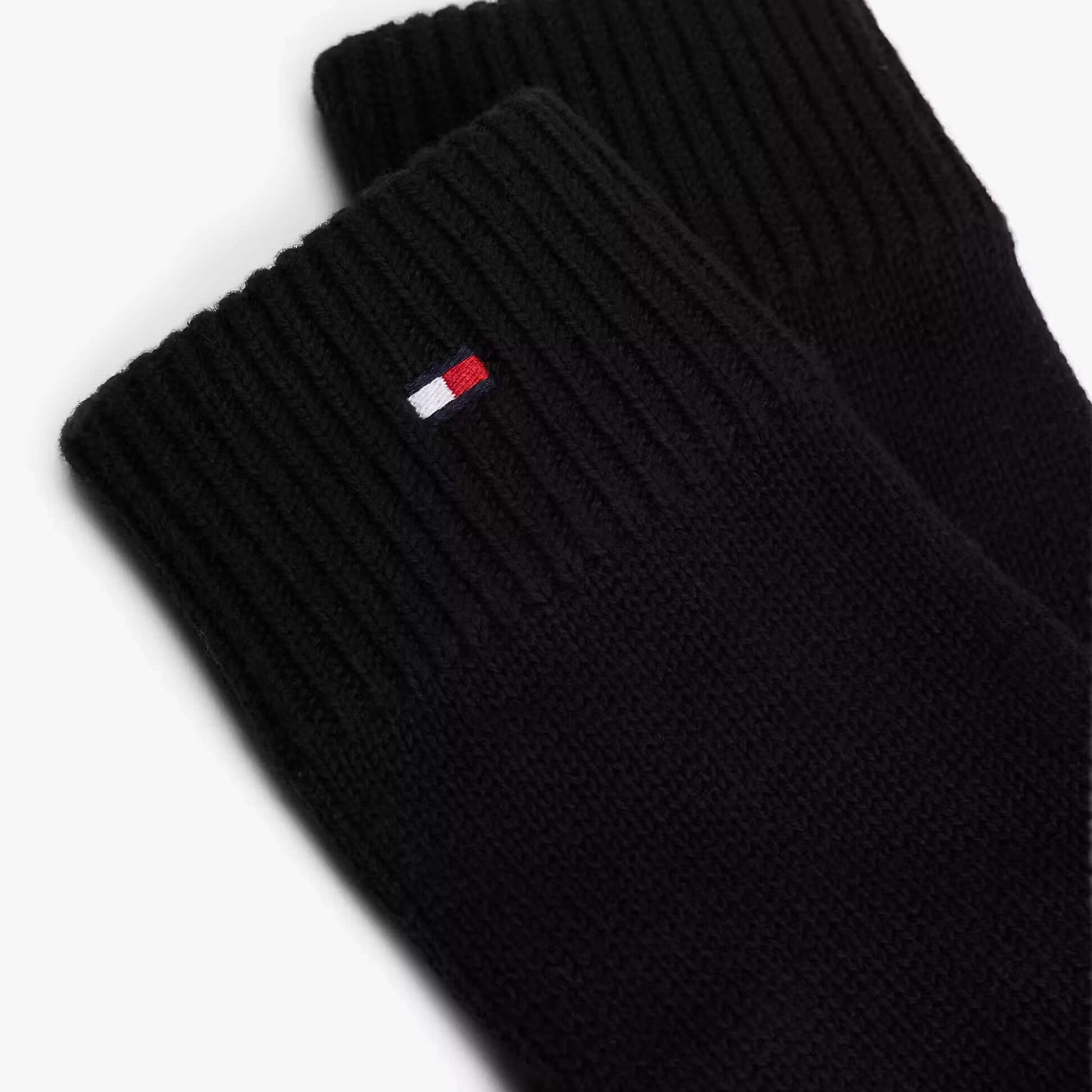 Tommy Hilfiger ESSENTIALS FLAG GLOVES Mens Gloves Black