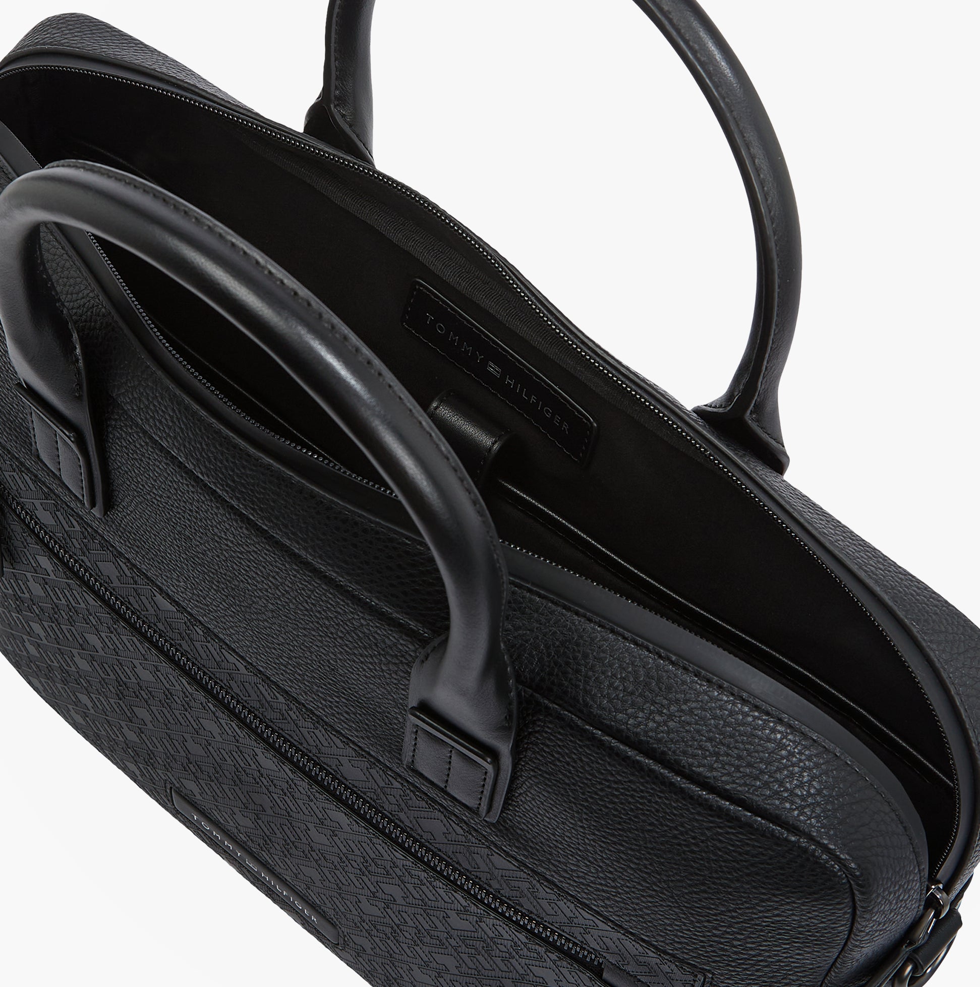 Tommy Hilfiger MONOGRAM PEBBLE GRAIN Mens Laptop Bag Black