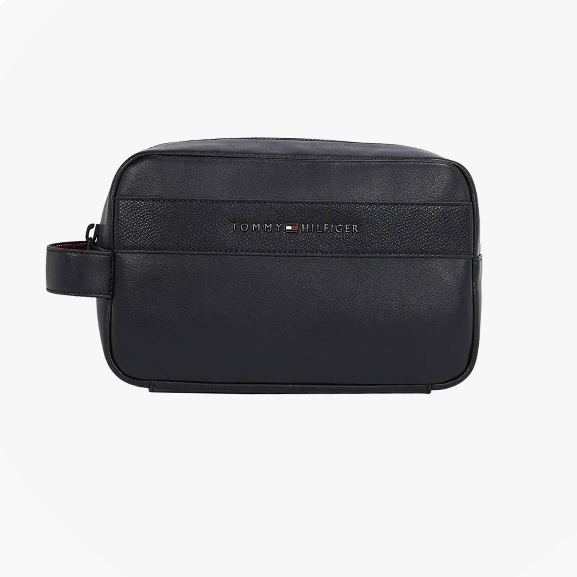 Tommy Hilfiger CORPORATE METAL LOGO Mens Washbag Black