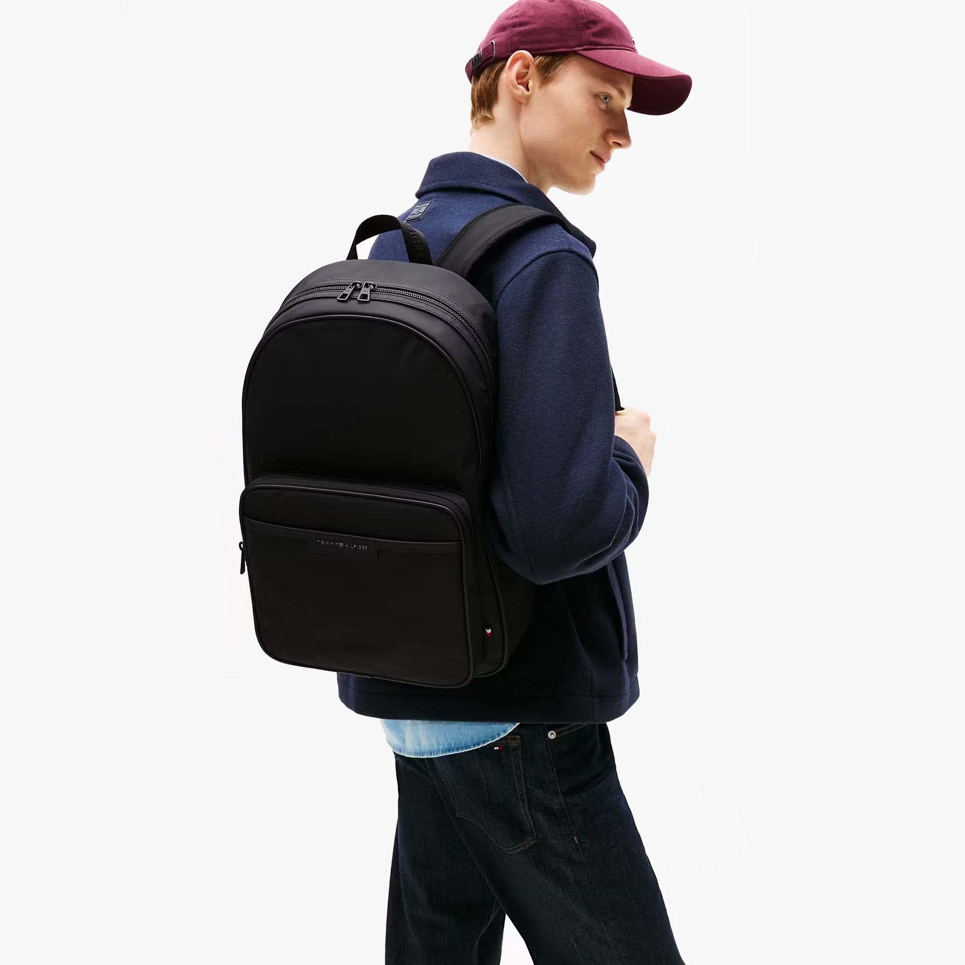 Tommy Hilfiger REPREVE Mens Backpack/Rucksack Black