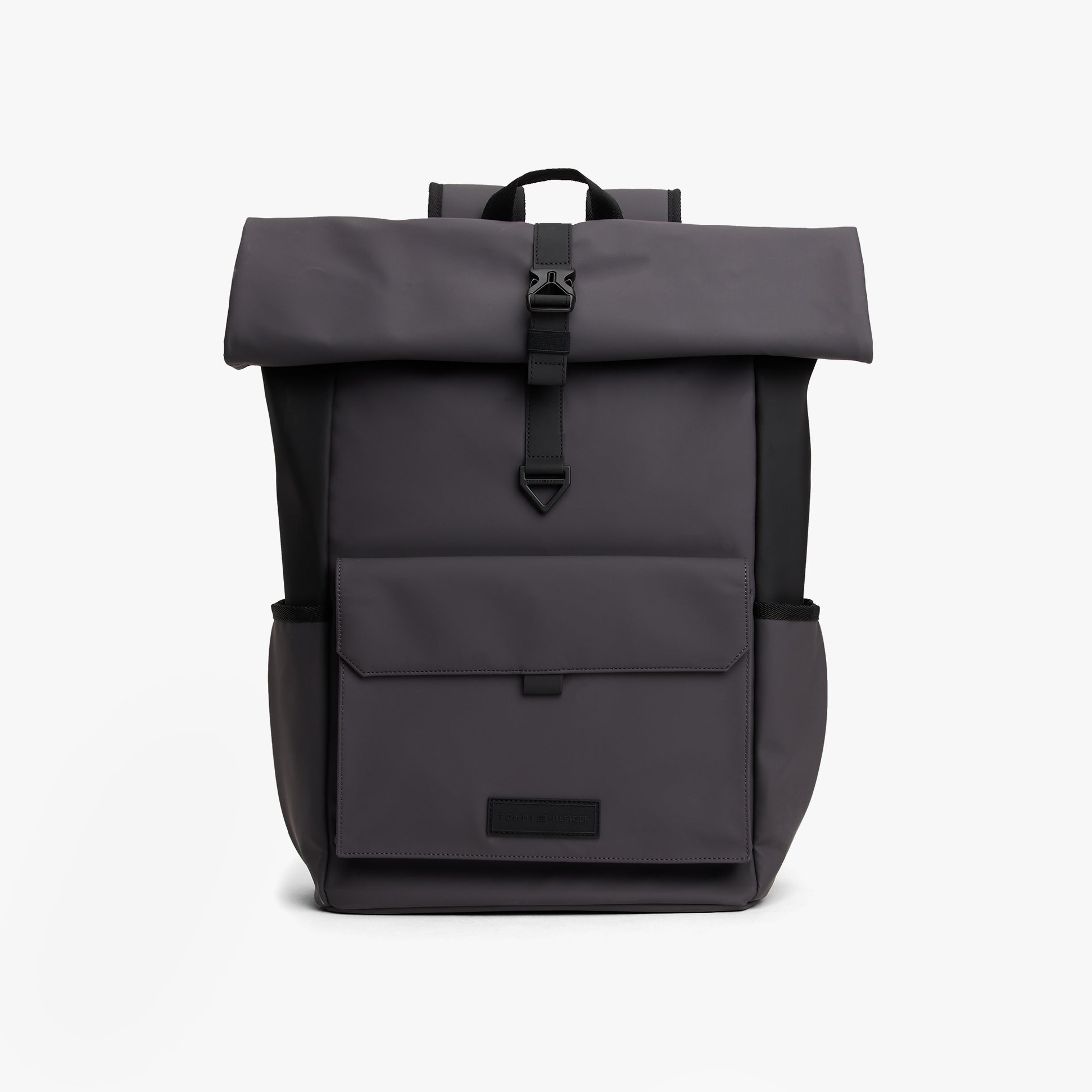 Tommy Hilfiger Mens Roll Top Backpack Charcoal Gray