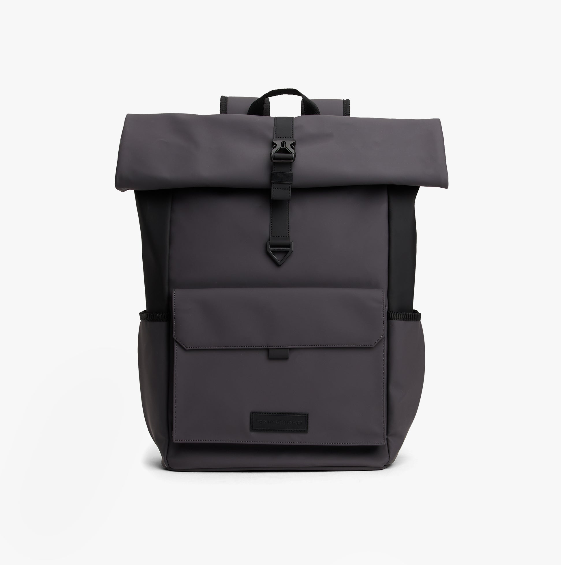 Tommy Hilfiger Mens Roll Top Backpack Charcoal Gray