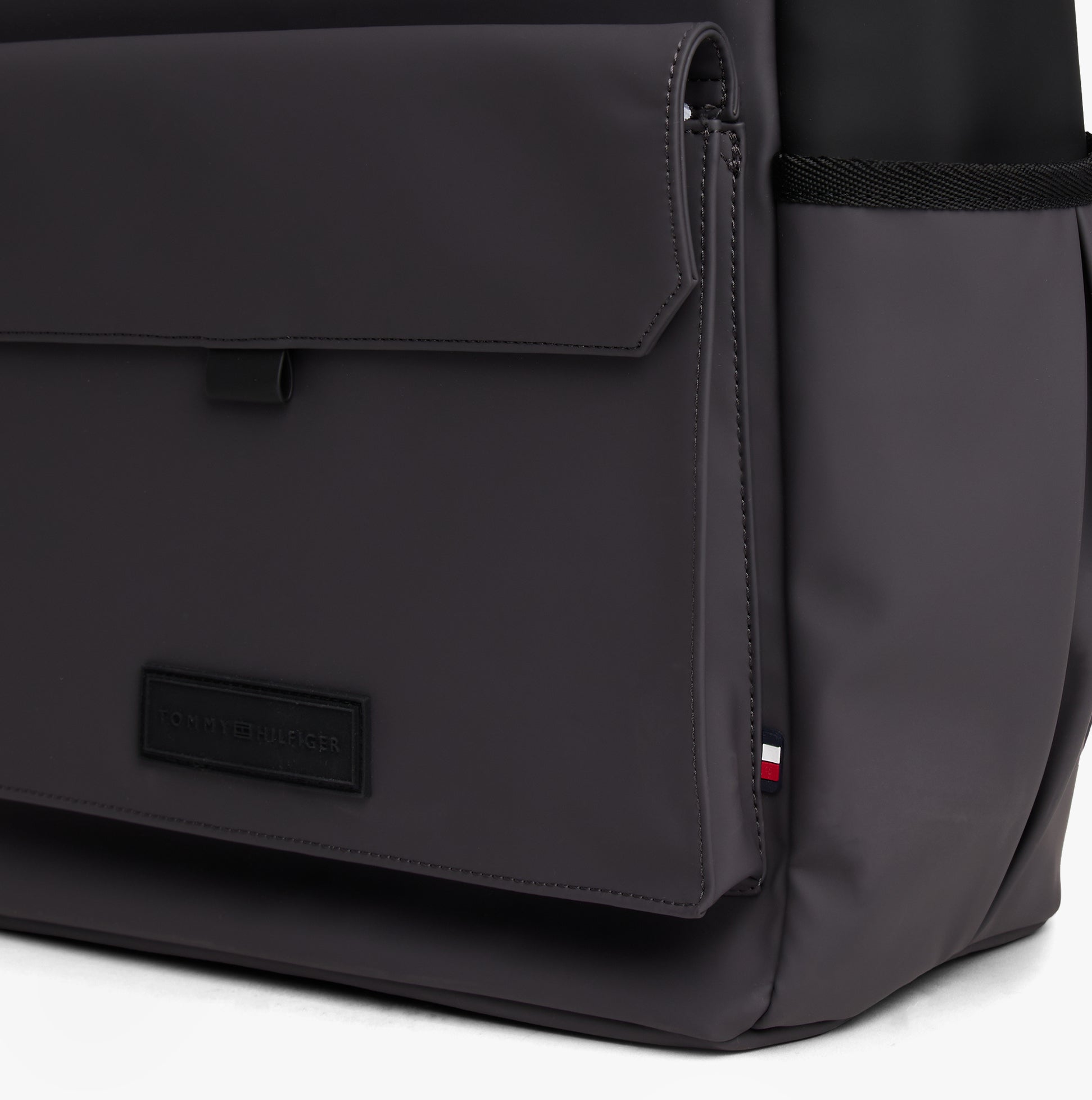 Tommy Hilfiger Mens Roll Top Backpack Charcoal Gray