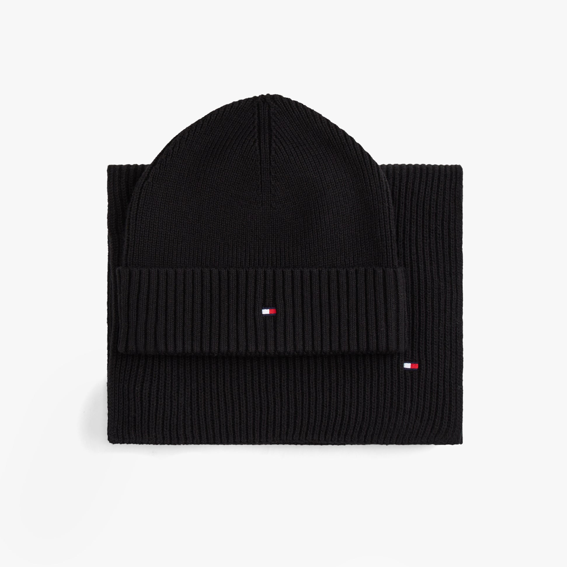 Tommy Hilfiger AM0AM13807 TH FLAG BEANIE & SCA Mens Beanie Black