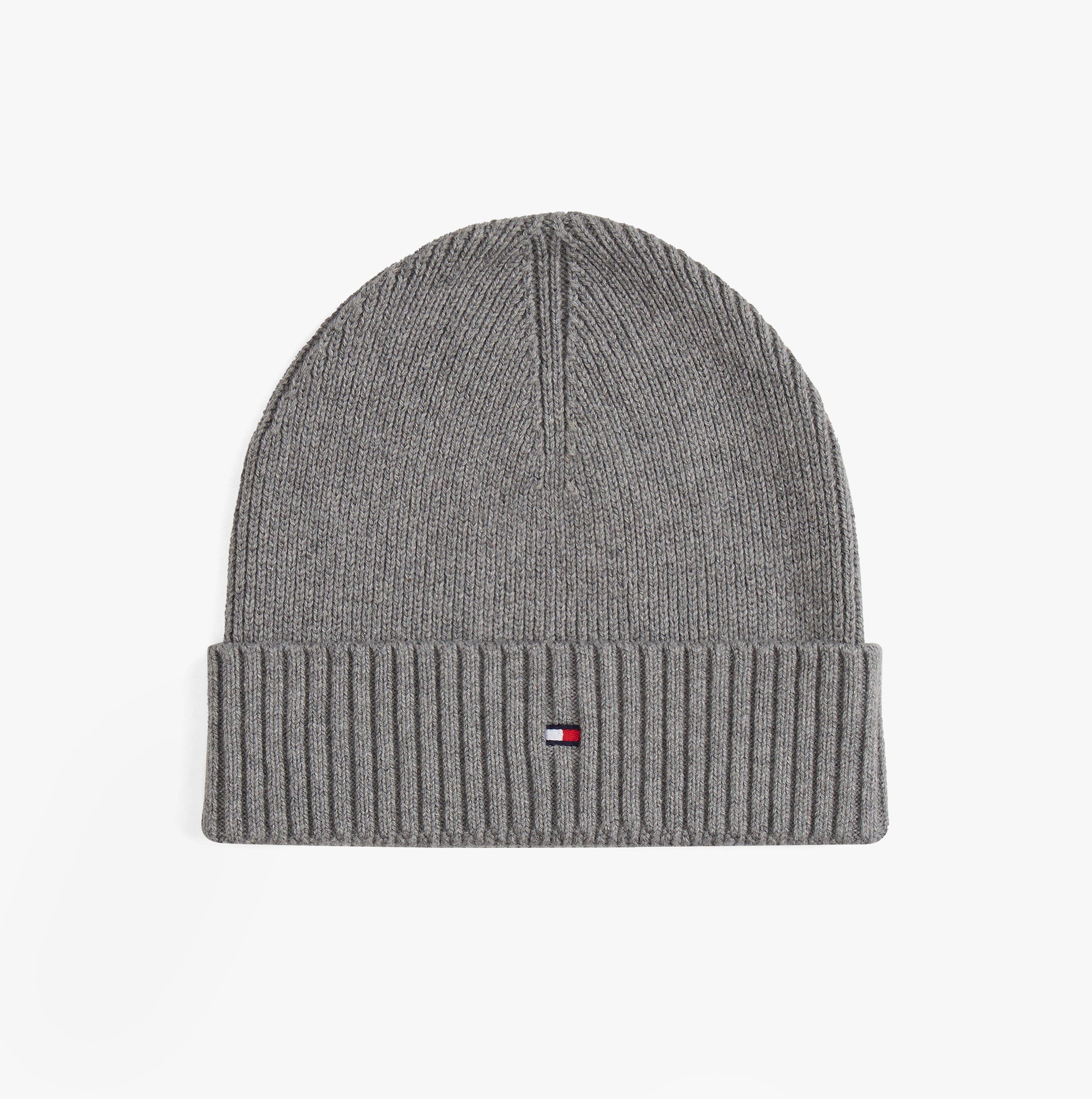 Tommy Hilfiger AM0AM13807 TH FLAG BEANIE & SCA Mens Beanie Mid Grey Heather