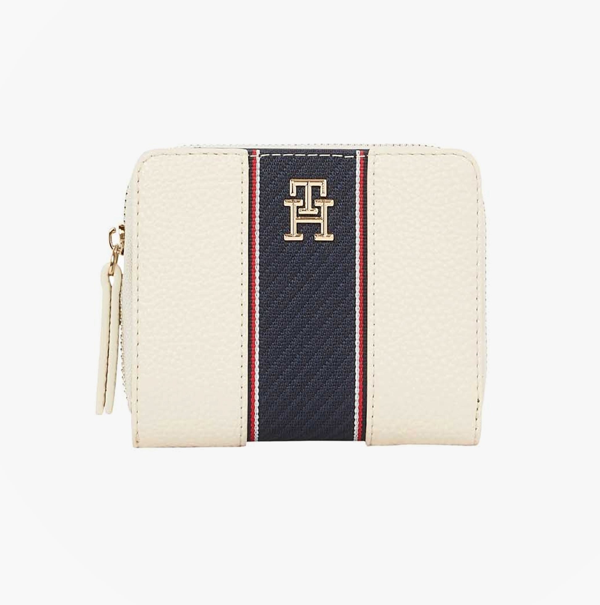 Tommy Hilfiger Womens monogram wallet with TH signature Cream