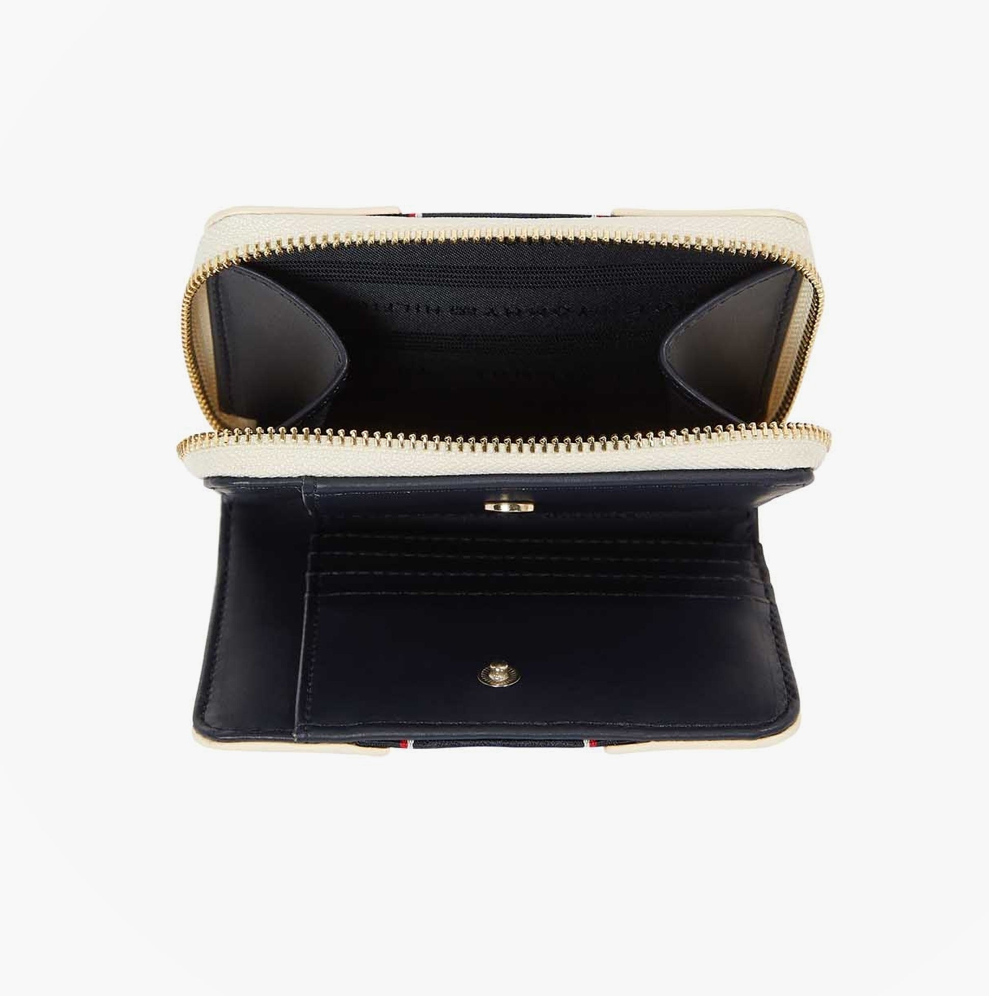 Tommy Hilfiger Womens monogram wallet with TH signature Cream