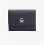 Tommy Hilfiger Womens Monogram Trifold Wallet Navy