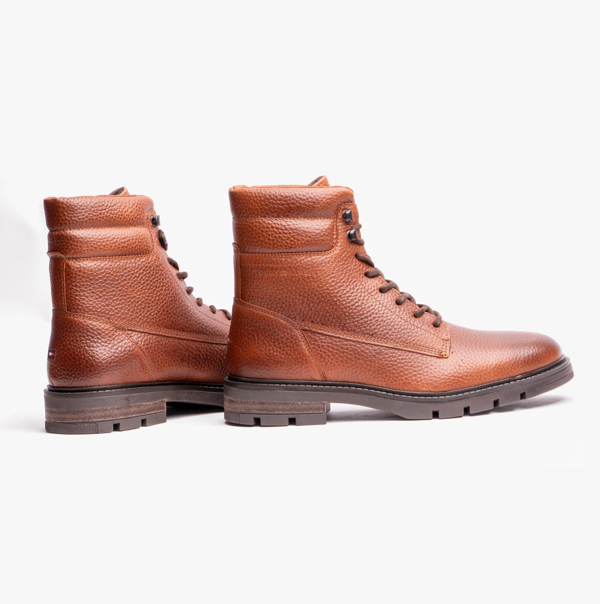 Tommy Hilfiger WARM PADDED HILFIGER LTH Mens Boots Winter Cognac