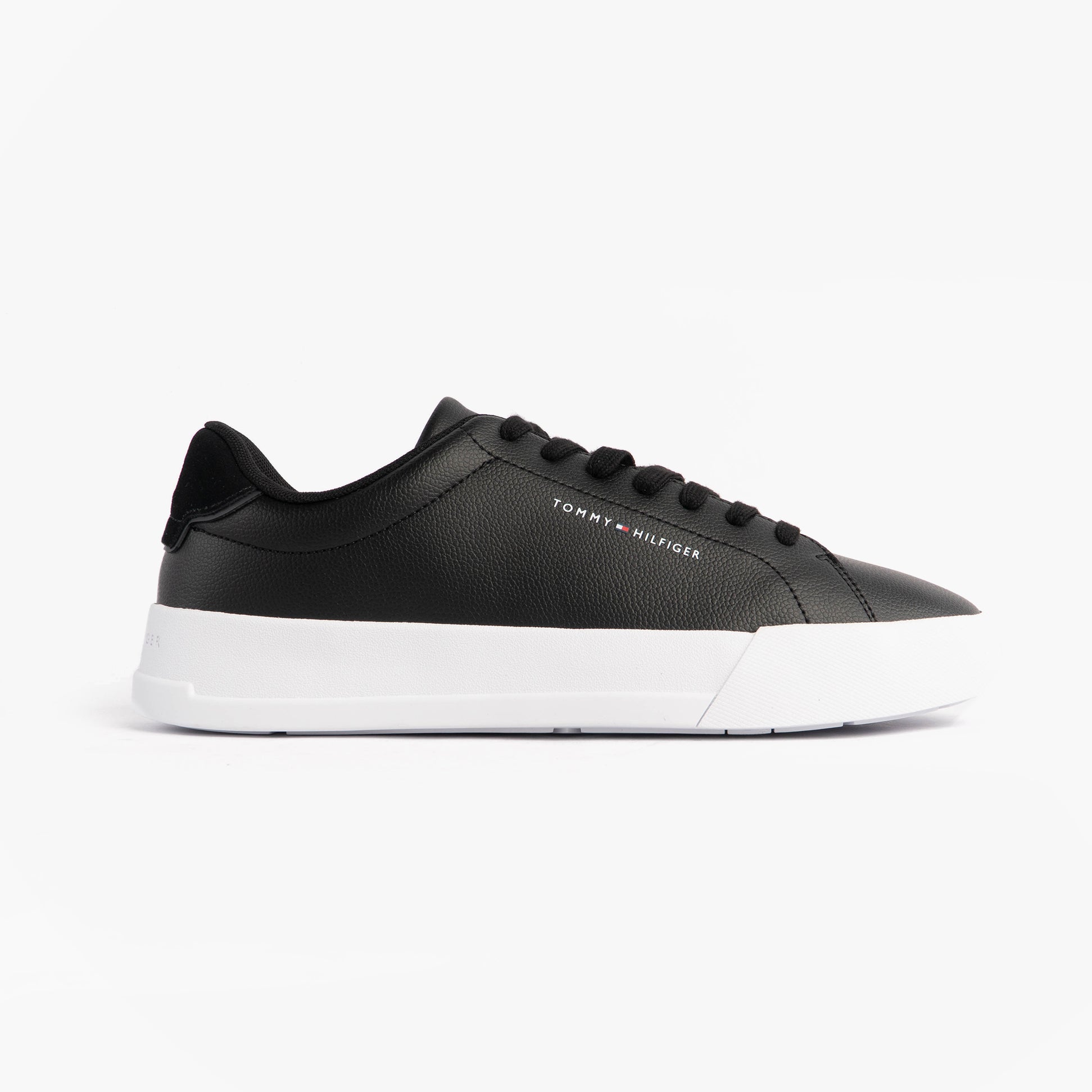 Tommy Hilfiger TH COURT LTH DETAIL Mens Trainers Black