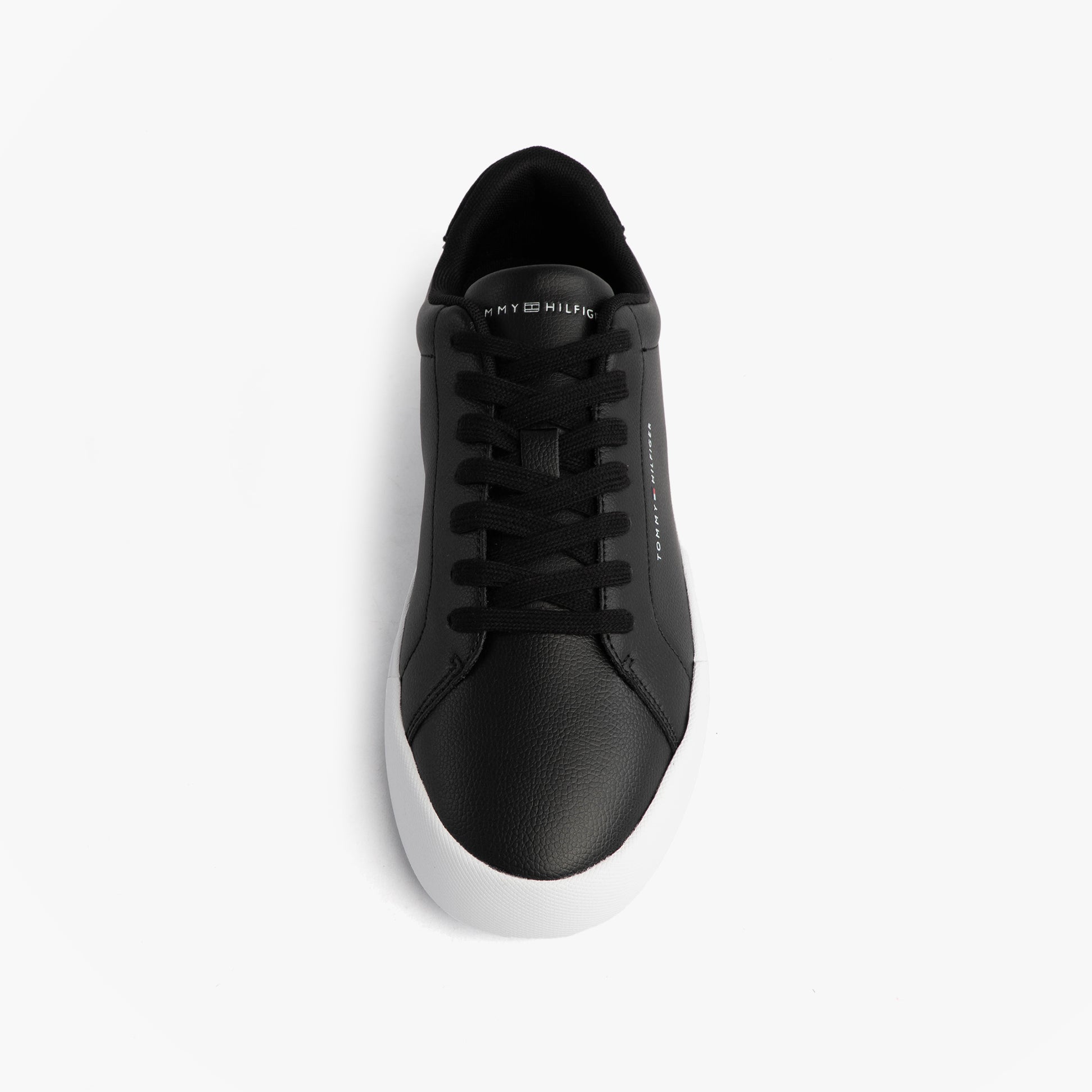 Tommy Hilfiger TH COURT LTH DETAIL Mens Trainers Black