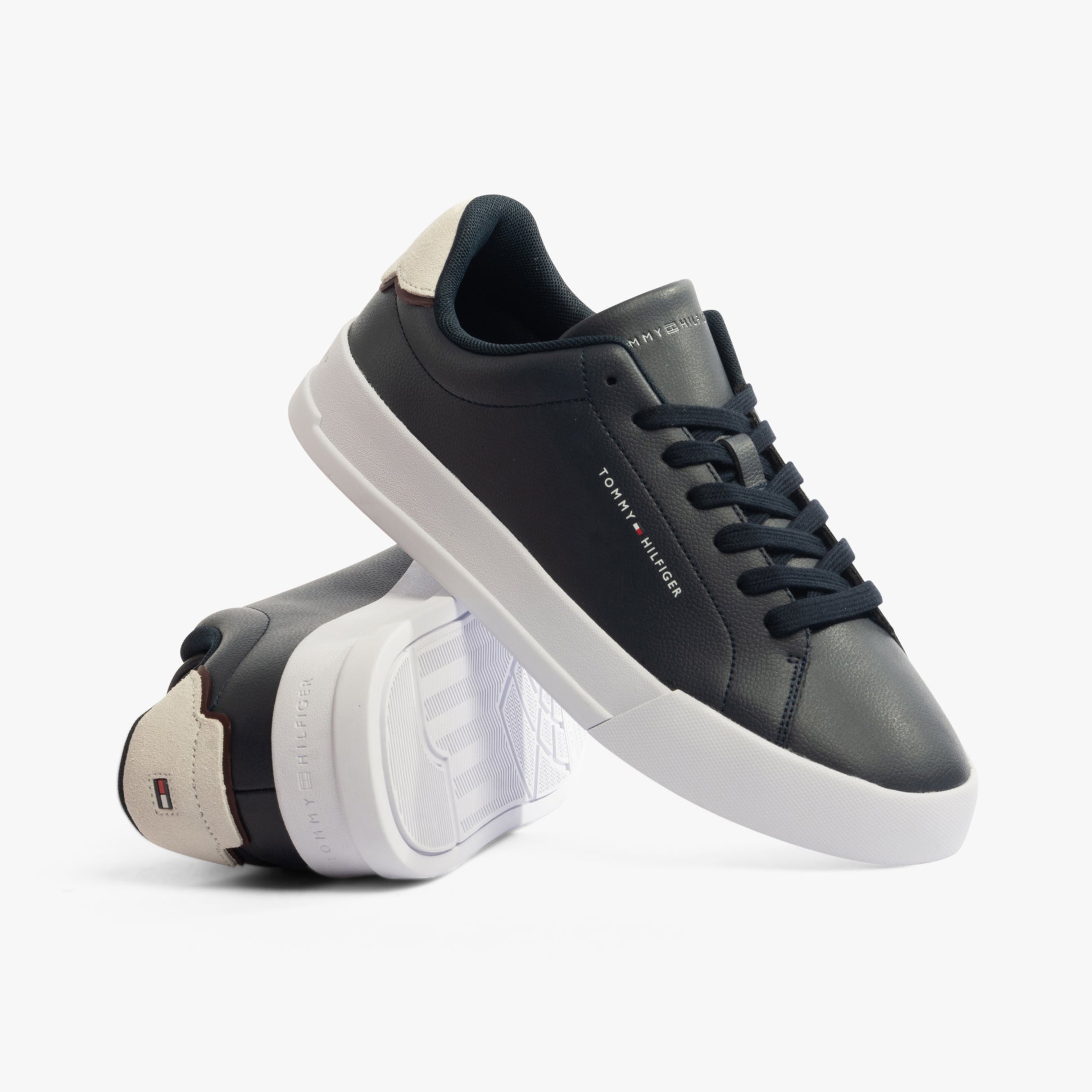 Tommy Hilfiger LOGO COURT Mens Trainers Desert Sky